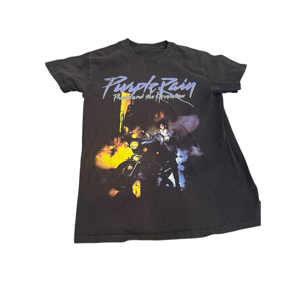 Purple Rain - Prince And The Revolution‎ Black T-shirt Women's Small